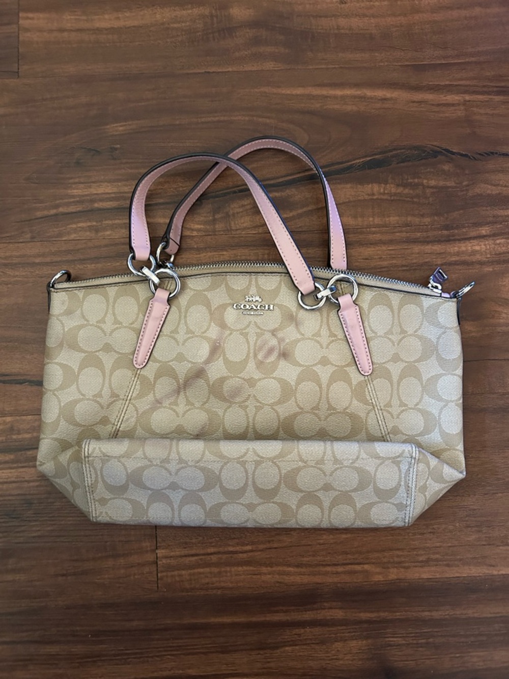 Coach Small Kelsey Satchel Signature Canvas